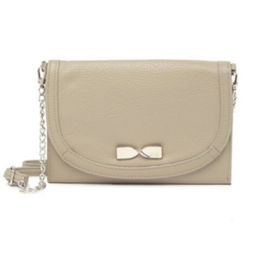 Jessica Simpson Landon Clutch Crossbody in Beige